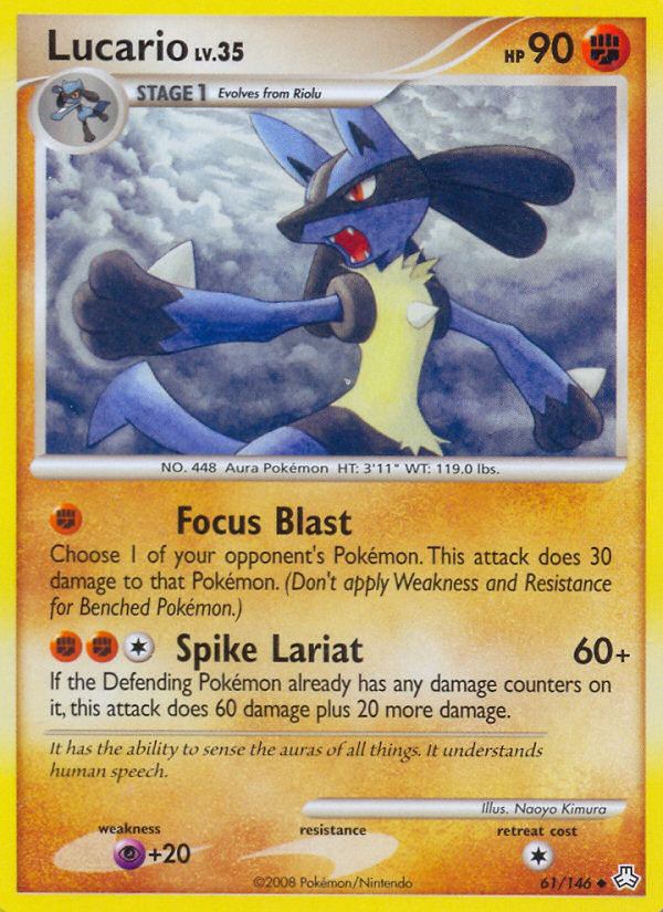 Lucario (61/146) [Diamond & Pearl: Legends Awakened] | Game Master's Emporium (The New GME)