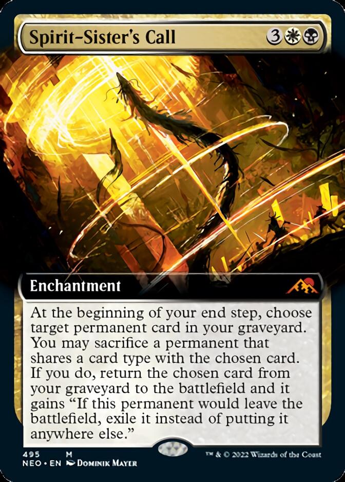 Spirit-Sister's Call (Extended Art) [Kamigawa: Neon Dynasty] | Game Master's Emporium (The New GME)