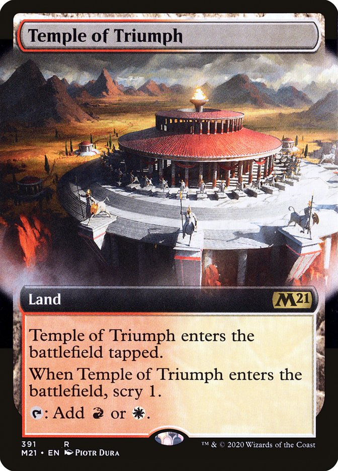 Temple of Triumph (Extended Art) [Core Set 2021] | Game Master's Emporium (The New GME)