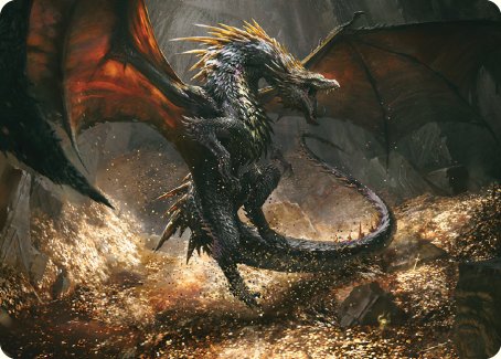 Cavern-Hoard Dragon Art Card [The Lord of the Rings: Tales of Middle-earth Art Series] | Game Master's Emporium (The New GME)