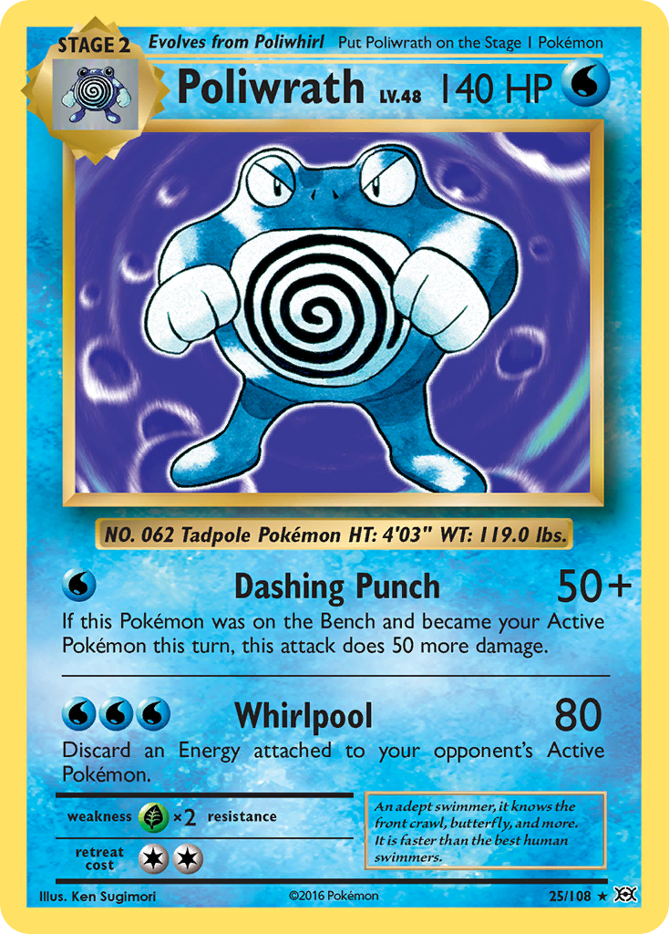 Poliwrath (25/108) [XY: Evolutions] | Game Master's Emporium (The New GME)