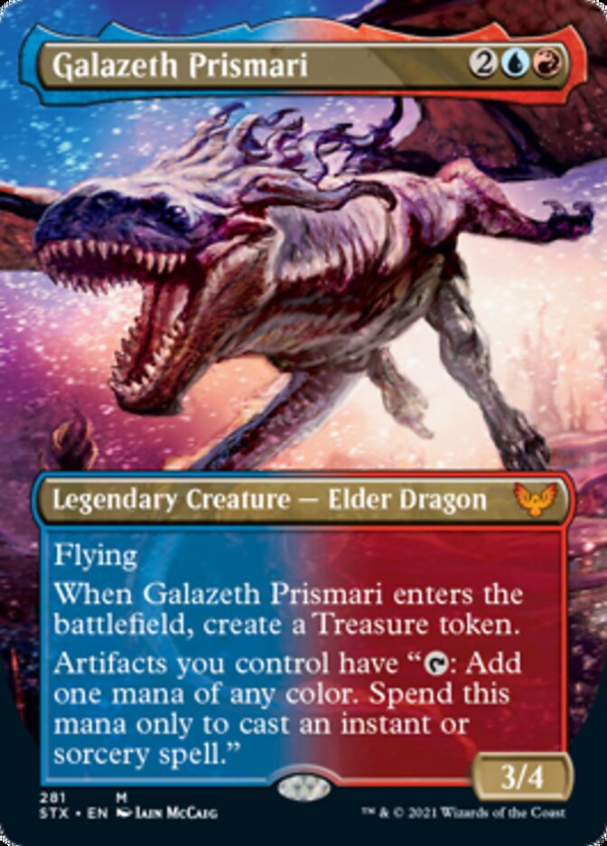 Galazeth Prismari (Borderless Alternate Art) [Strixhaven: School of Mages] | Game Master's Emporium (The New GME)