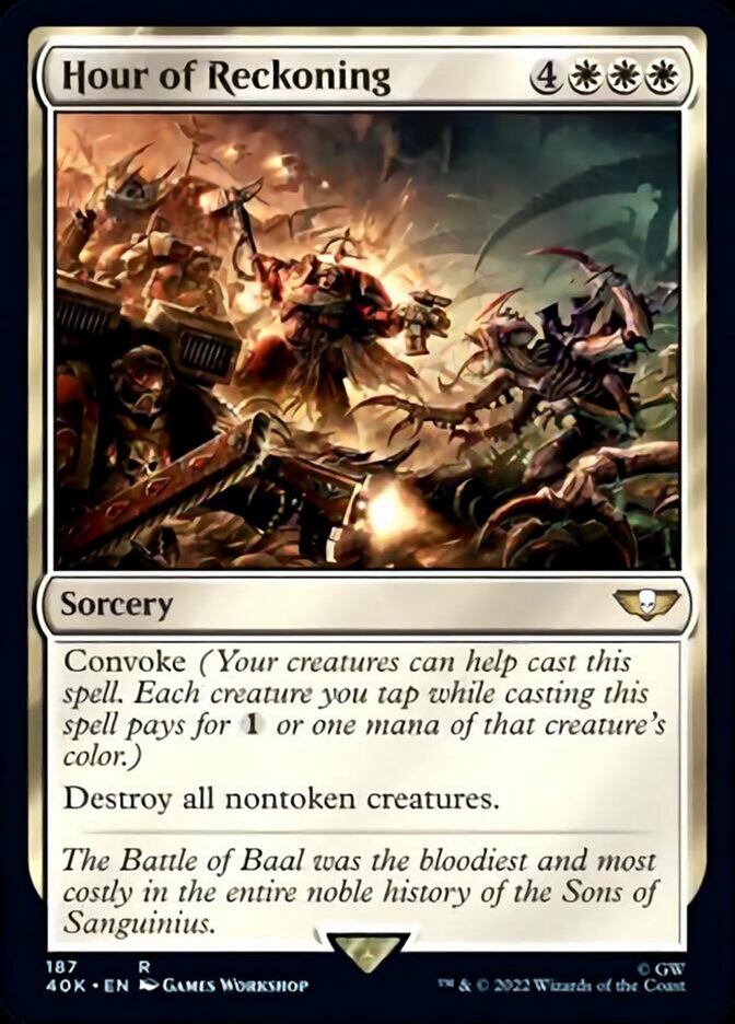 Hour of Reckoning (Surge Foil) [Warhammer 40,000] | Game Master's Emporium (The New GME)