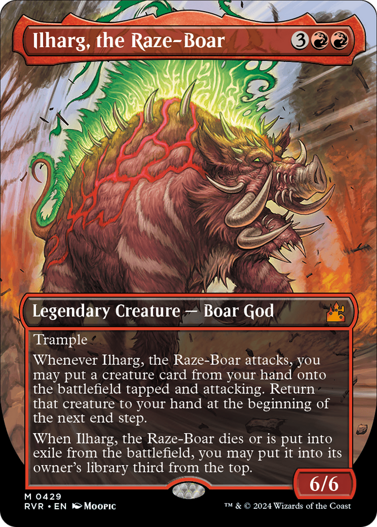 Ilharg, the Raze-Boar (Anime Borderless) [Ravnica Remastered] | Game Master's Emporium (The New GME)