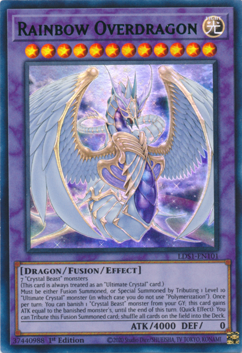 Rainbow Overdragon (Green) [LDS1-EN101] Ultra Rare | Game Master's Emporium (The New GME)