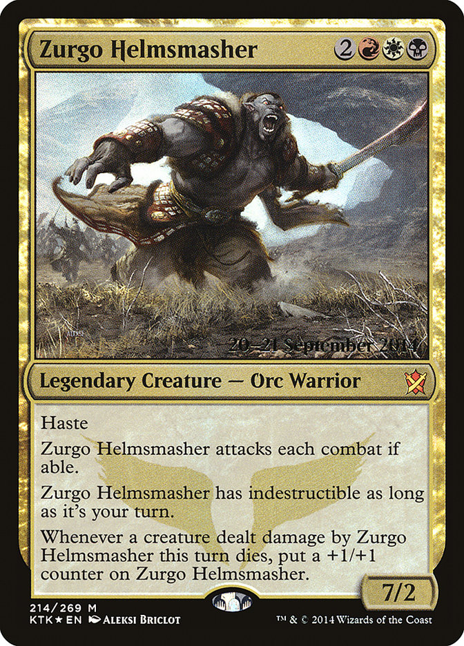 Zurgo Helmsmasher [Khans of Tarkir Prerelease Promos] | Game Master's Emporium (The New GME)