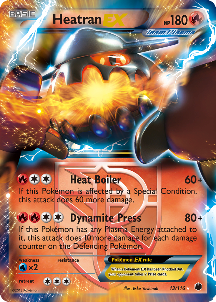 Heatran EX (13/116) [Black & White: Plasma Freeze] | Game Master's Emporium (The New GME)