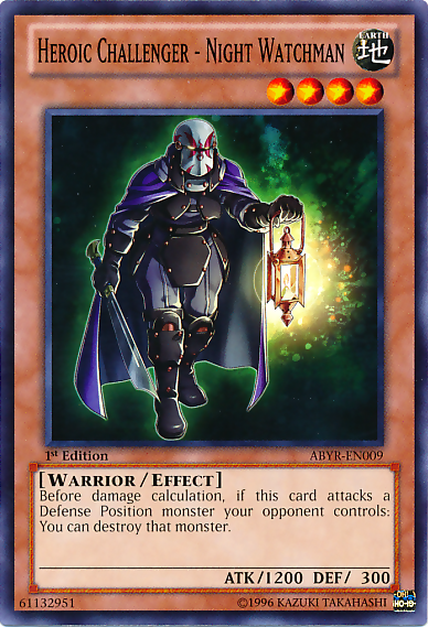 Heroic Challenger - Night Watchman [ABYR-EN009] Common | Game Master's Emporium (The New GME)