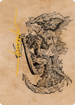 Miirym, Sentinel Wyrm Art Card (Gold-Stamped Signature) [Commander Legends: Battle for Baldur's Gate Art Series] | Game Master's Emporium (The New GME)