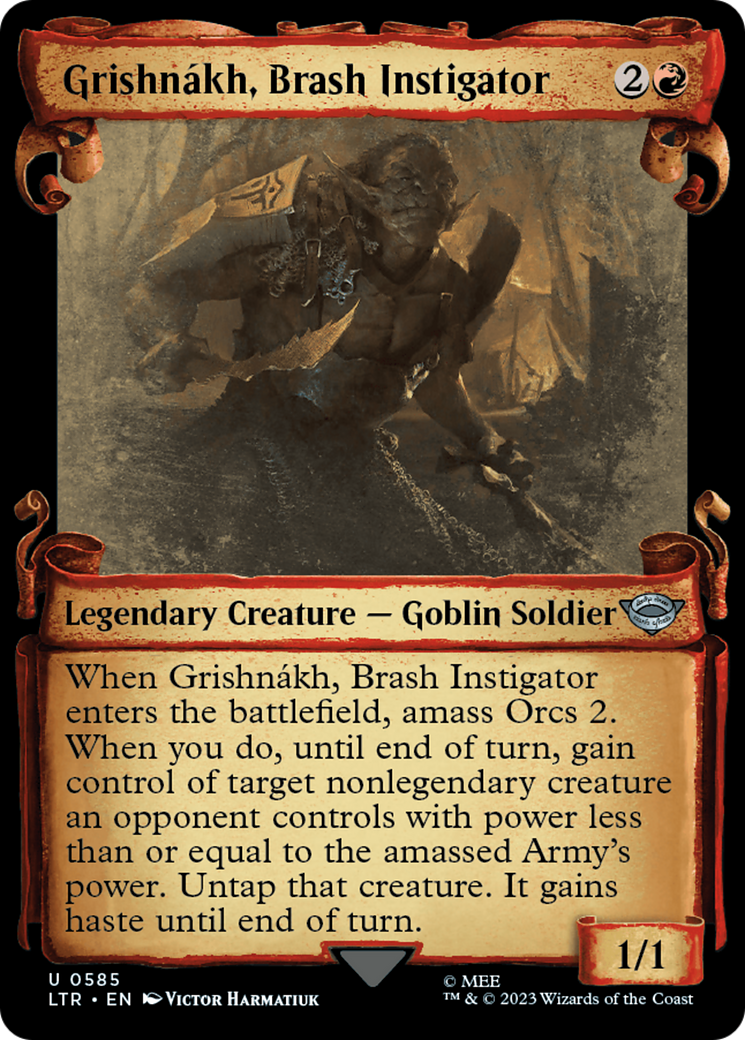 Grishnakh, Brash Instigator [The Lord of the Rings: Tales of Middle-Earth Showcase Scrolls] | Game Master's Emporium (The New GME)