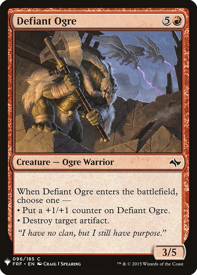 Defiant Ogre [Mystery Booster] | Game Master's Emporium (The New GME)