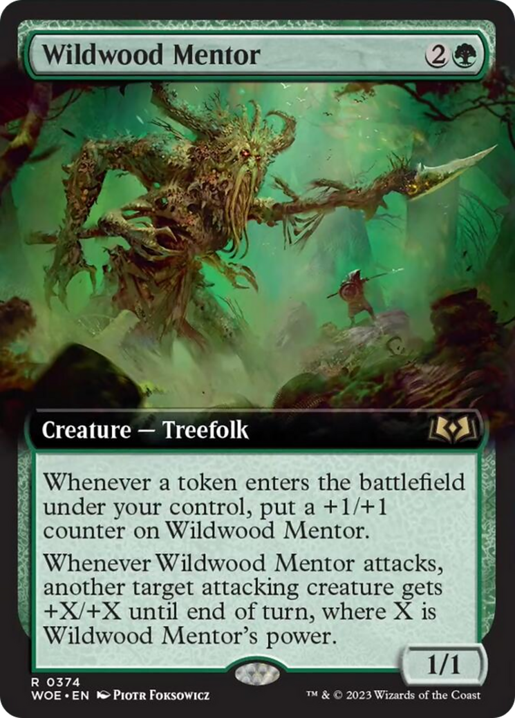 Wildwood Mentor (Extended Art) [Wilds of Eldraine] | Game Master's Emporium (The New GME)