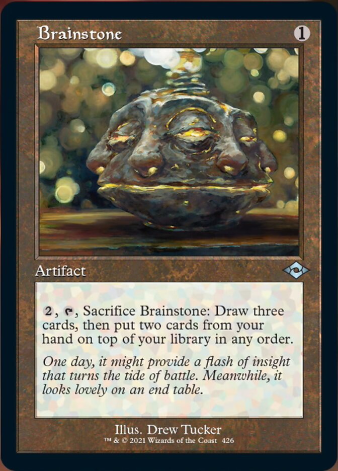 Brainstone (Retro Foil Etched) [Modern Horizons 2] | Game Master's Emporium (The New GME)