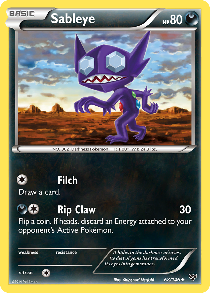 Sableye (68/146) [XY: Base Set] | Game Master's Emporium (The New GME)