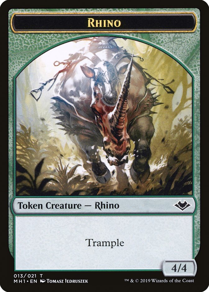 Elemental (008) // Rhino (013) Double-Sided Token [Modern Horizons Tokens] | Game Master's Emporium (The New GME)