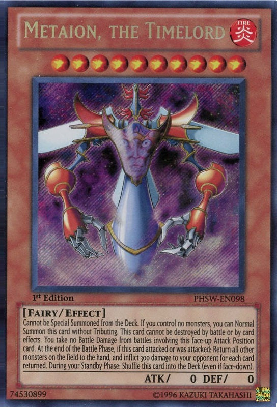 Metaion, the Timelord [PHSW-EN098] Secret Rare | Game Master's Emporium (The New GME)