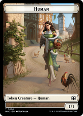 Zombie Knight // Human (6) Double-Sided Token [March of the Machine Commander Tokens] | Game Master's Emporium (The New GME)