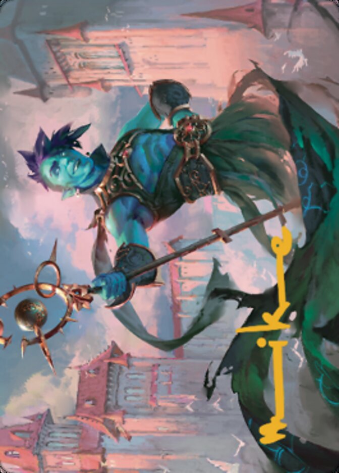 Haughty Djinn Art Card (Gold-Stamped Signature) [Dominaria United Art Series] | Game Master's Emporium (The New GME)