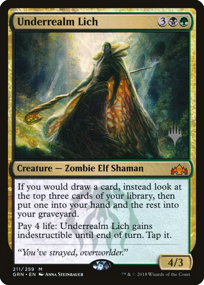 Underrealm Lich (Promo Pack) [Guilds of Ravnica Promos] | Game Master's Emporium (The New GME)