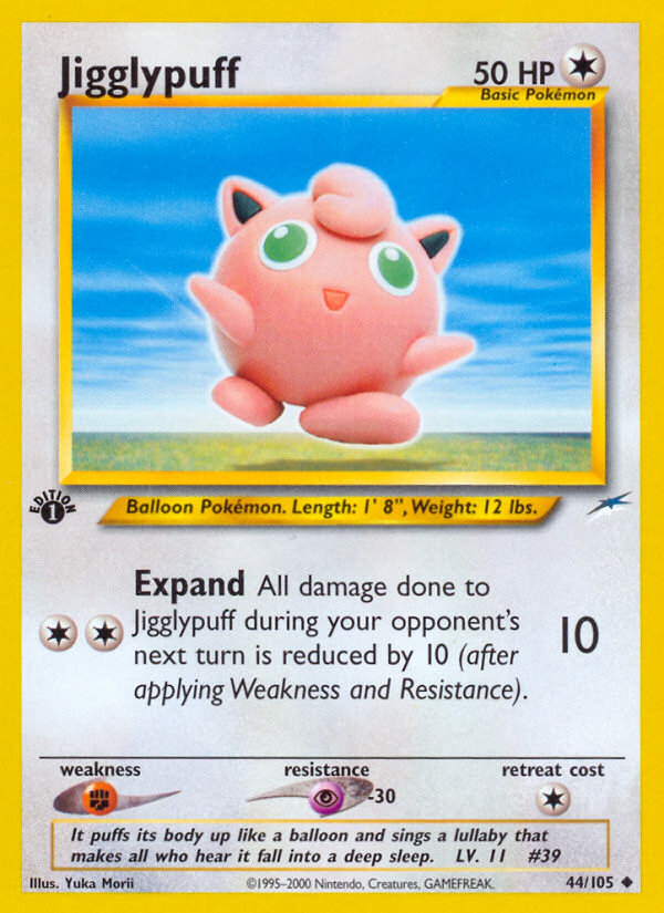 Jigglypuff (44/105) [Neo Destiny 1st Edition] | Game Master's Emporium (The New GME)