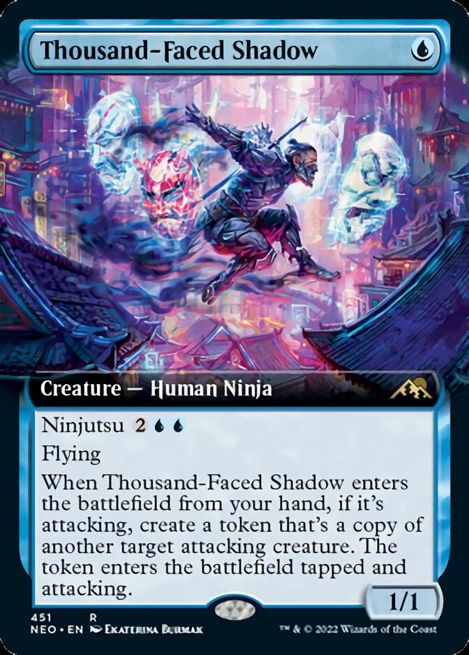 Thousand-Faced Shadow (Extended Art) [Kamigawa: Neon Dynasty] | Game Master's Emporium (The New GME)