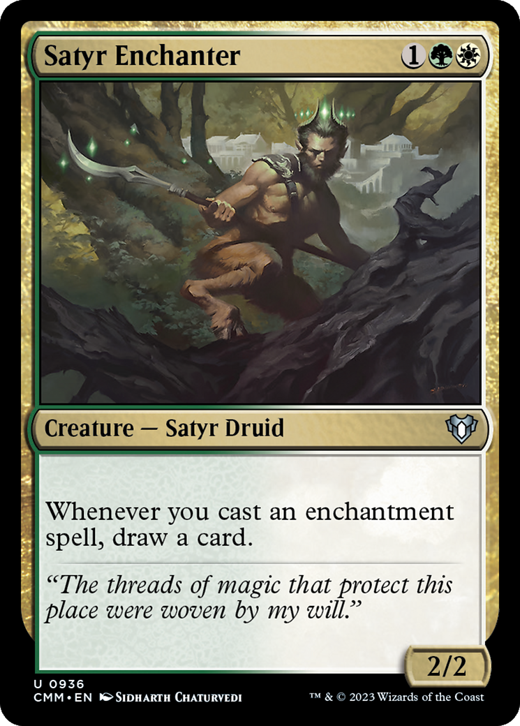 Satyr Enchanter [Commander Masters] | Game Master's Emporium (The New GME)