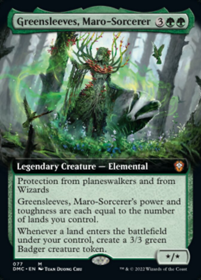 Greensleeves, Maro-Sorcerer (Extended Art) [Dominaria United Commander] | Game Master's Emporium (The New GME)