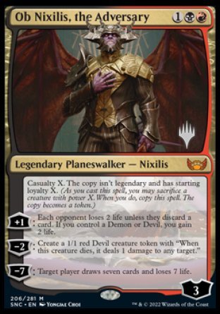 Ob Nixilis, the Adversary (Promo Pack) [Streets of New Capenna Promos] | Game Master's Emporium (The New GME)