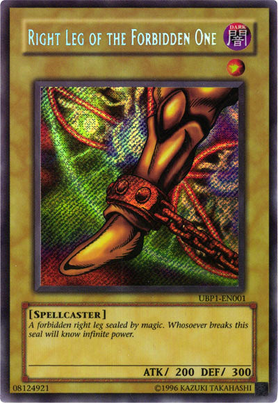 Right Leg of the Forbidden One [UBP1-EN001] Secret Rare | Game Master's Emporium (The New GME)