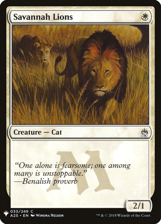 Savannah Lions [Mystery Booster] | Game Master's Emporium (The New GME)