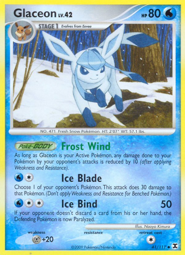 Glaceon (41/111) [Platinum: Rising Rivals] | Game Master's Emporium (The New GME)