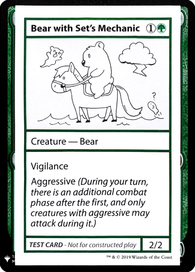 Bear with Set's Mechanic [Mystery Booster Playtest Cards] | Game Master's Emporium (The New GME)