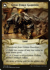 Golden Guardian // Gold-Forge Garrison [Rivals of Ixalan Prerelease Promos] | Game Master's Emporium (The New GME)