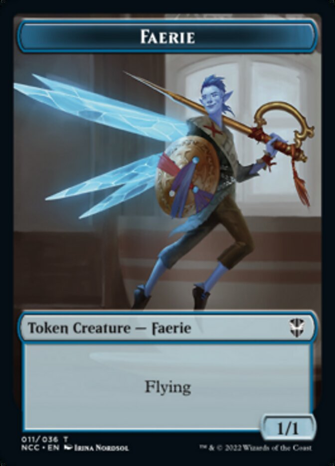 Faerie // Rogue Double-Sided Token [Streets of New Capenna Commander Tokens] | Game Master's Emporium (The New GME)