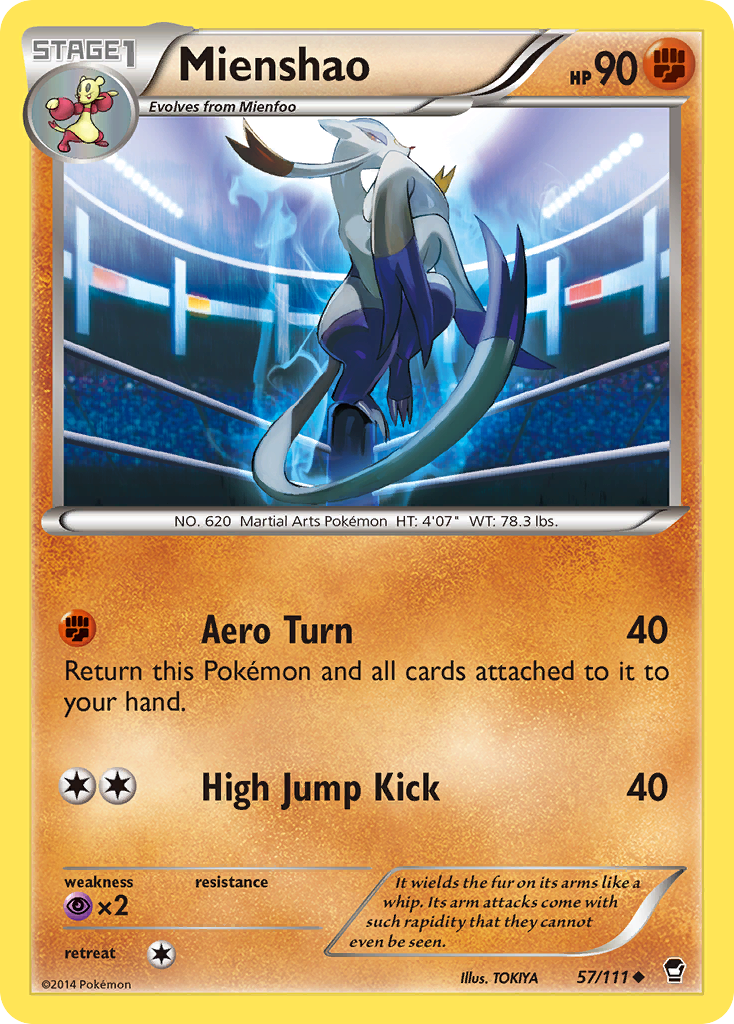 Mienshao (57/111) [XY: Furious Fists] | Game Master's Emporium (The New GME)