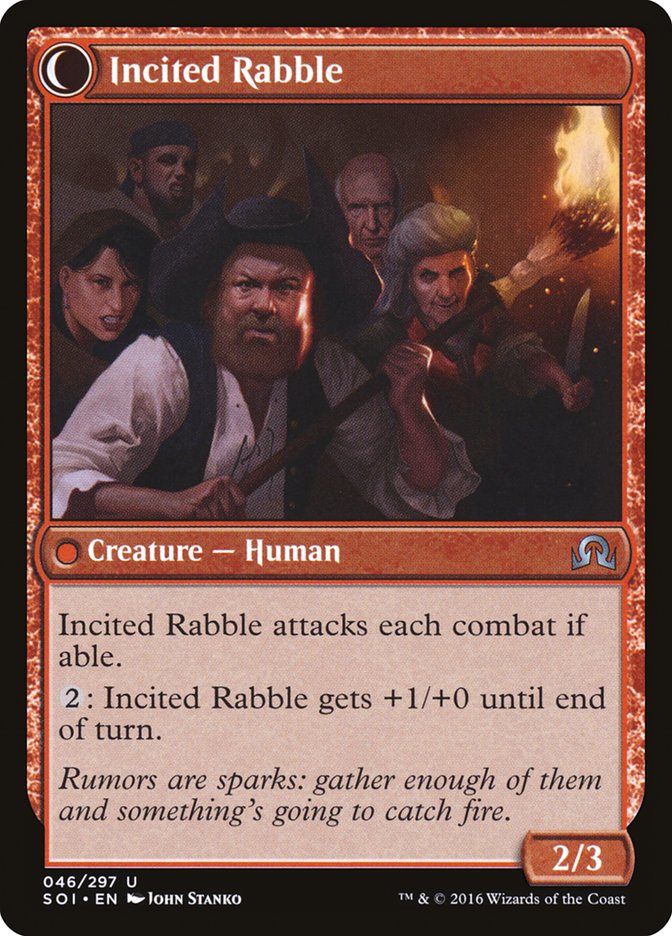 Town Gossipmonger // Incited Rabble [Shadows over Innistrad] | Game Master's Emporium (The New GME)