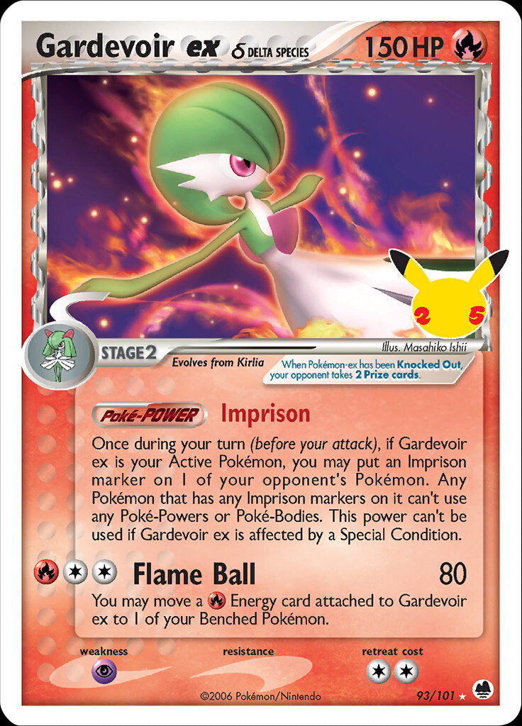 Gardevoir ex (93/101) (Delta Species) [Celebrations: 25th Anniversary - Classic Collection] | Game Master's Emporium (The New GME)