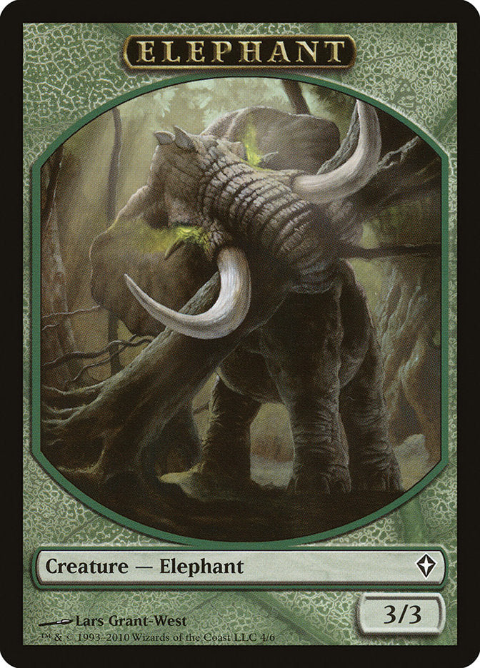 Elephant Token [Worldwake Tokens] | Game Master's Emporium (The New GME)