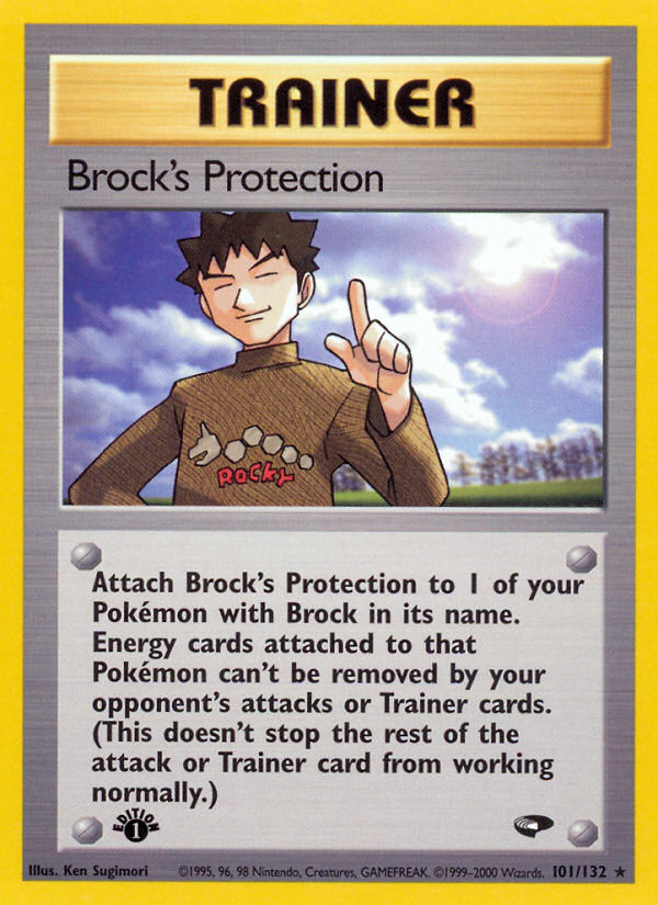 Brock's Protection (101/132) [Gym Challenge 1st Edition] | Game Master's Emporium (The New GME)