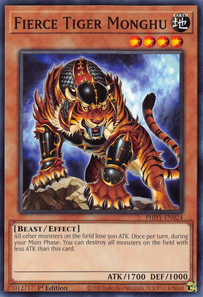 Fierce Tiger Monghu [PHHY-EN024] Common | Game Master's Emporium (The New GME)