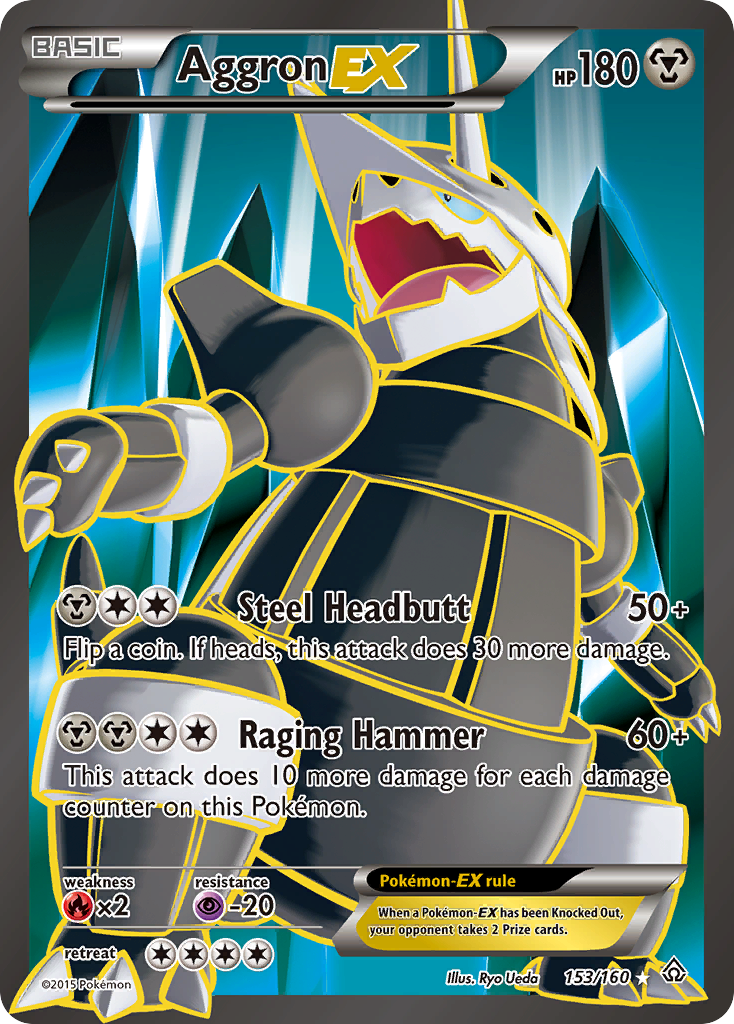 Aggron EX (153/160) [XY: Primal Clash] | Game Master's Emporium (The New GME)