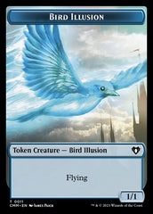 Treasure // Bird Illusion Double-Sided Token [Commander Masters Tokens] | Game Master's Emporium (The New GME)