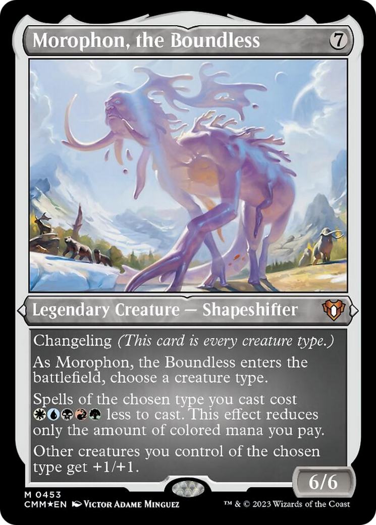 Morophon, the Boundless (Foil Etched) [Commander Masters] | Game Master's Emporium (The New GME)