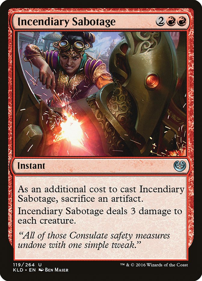 Incendiary Sabotage [Kaladesh] | Game Master's Emporium (The New GME)