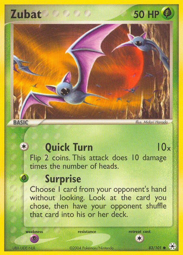 Zubat (83/101) [EX: Hidden Legends] | Game Master's Emporium (The New GME)