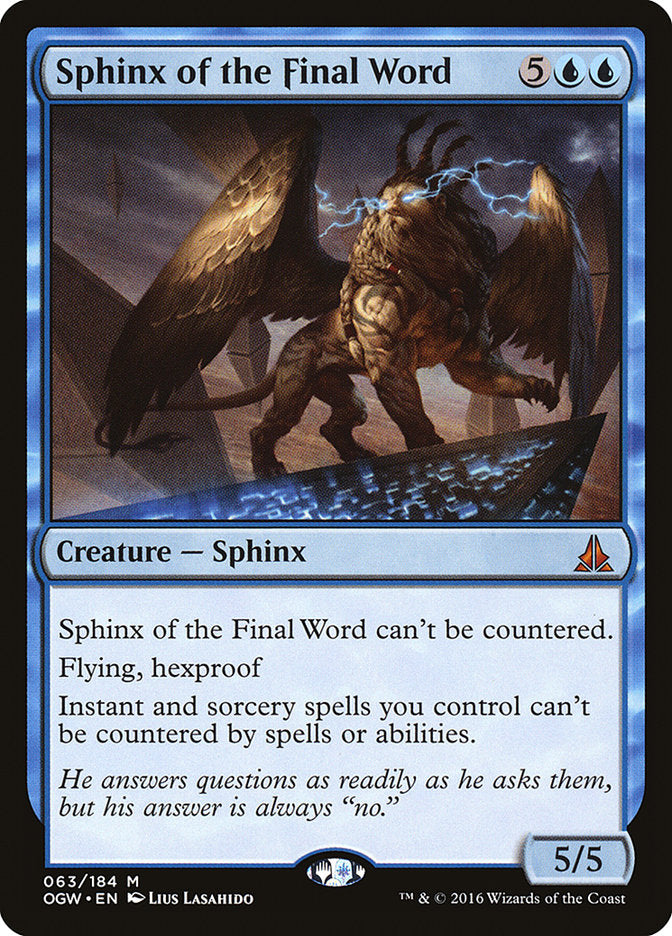 Sphinx of the Final Word [Oath of the Gatewatch] | Game Master's Emporium (The New GME)