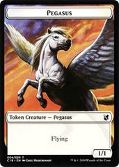 Pegasus // Human Double-Sided Token [Commander 2019 Tokens] | Game Master's Emporium (The New GME)