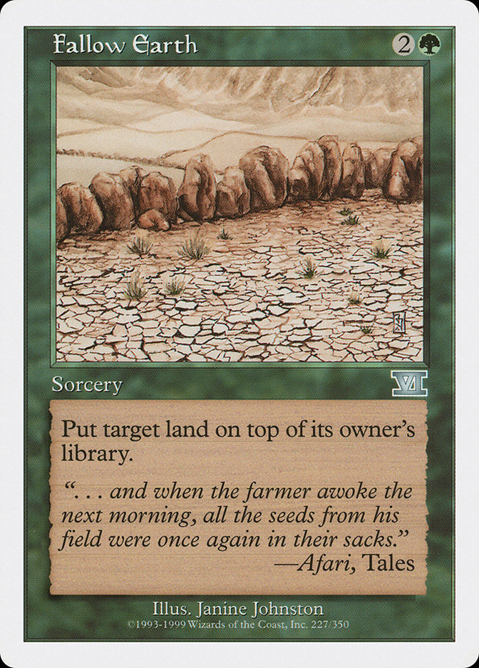 Fallow Earth [Classic Sixth Edition] | Game Master's Emporium (The New GME)