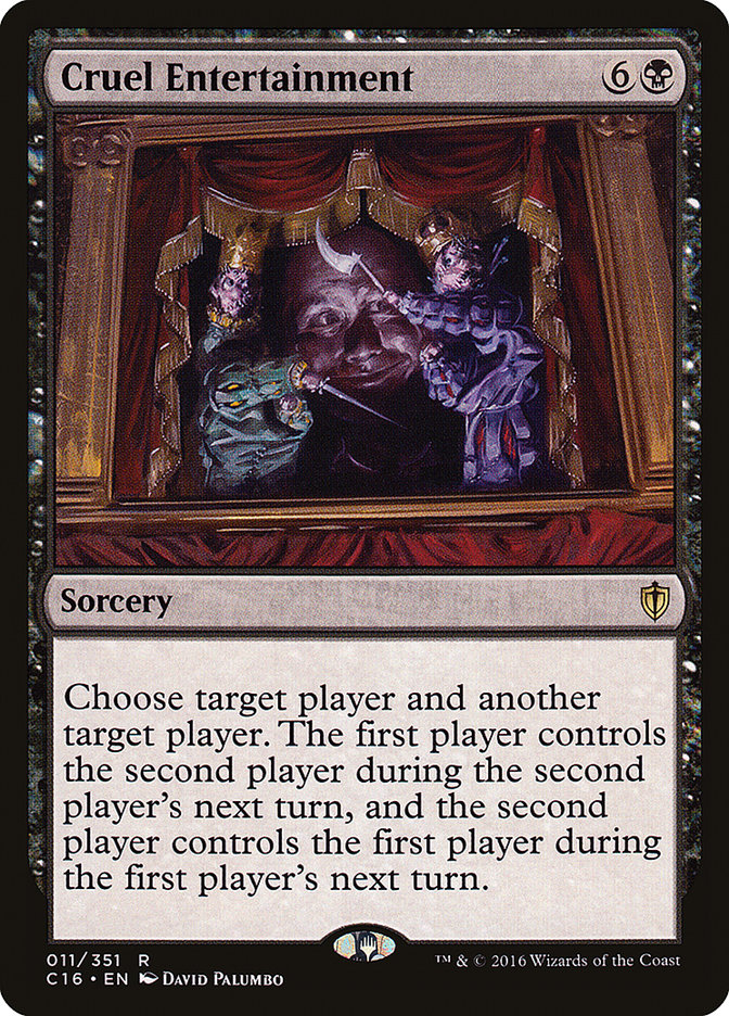 Cruel Entertainment [Commander 2016] | Game Master's Emporium (The New GME)