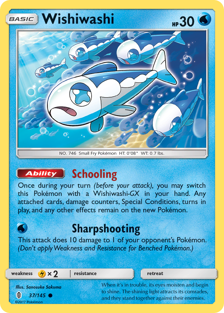 Wishiwashi (37/145) [Sun & Moon: Guardians Rising] | Game Master's Emporium (The New GME)